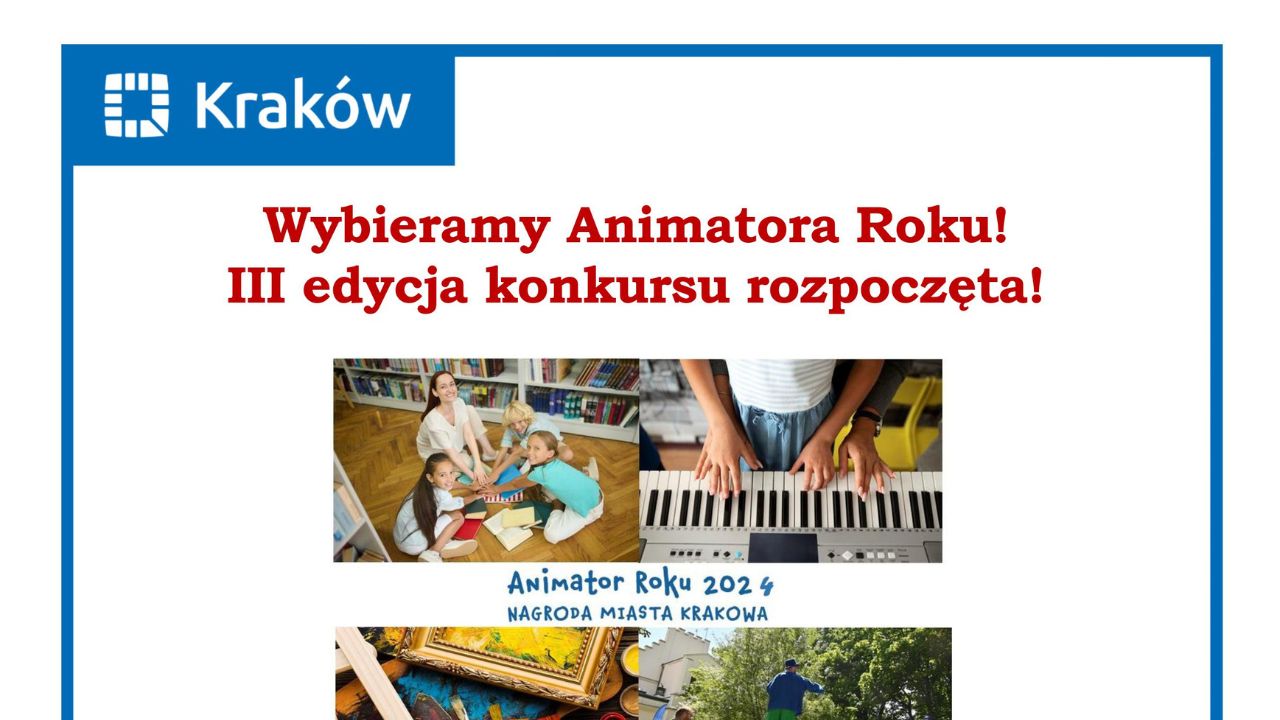 Read more about the article Konkurs na Animatora Roku rozpoczęty!